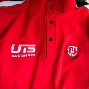 Red UTS Los Angeles Polo Shirt Long Sleeve